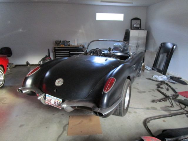 1960 Black Chevrolet Corvette Convertible