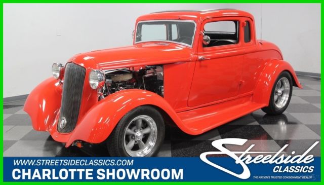 1933 Red Plymouth 5-Window Coupe