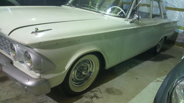 1962 White Ford Fairlane Coupe