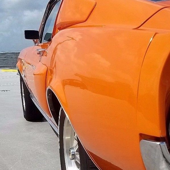 1968 Orange Ford Mustang Fastback