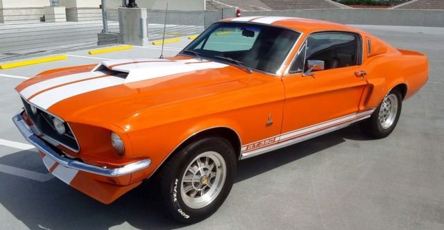 1968 Orange Ford Mustang Fastback