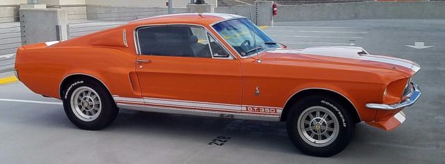 1968 Orange Ford Mustang Fastback
