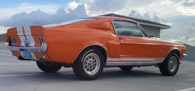 1968 Orange Ford Mustang Fastback