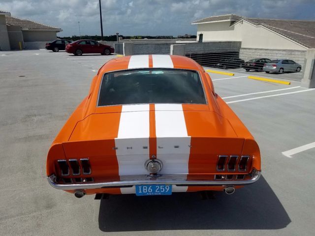 1968 Orange Ford Mustang Fastback