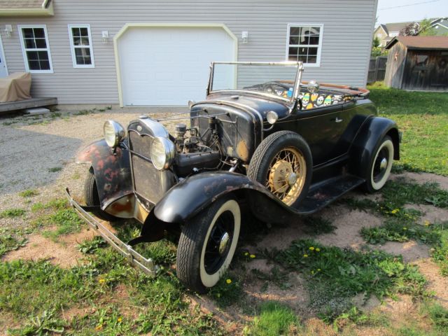 1931 Blue Ford Model A Convertible
