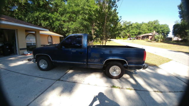 1993 Blue GMC Sierra 1500 Standard Cab Pickup