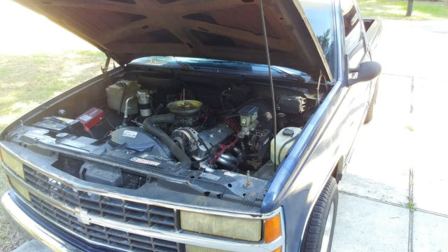 1993 Blue GMC Sierra 1500 Standard Cab Pickup
