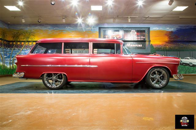 1955 Red Chevrolet Bel Air/150/210 --