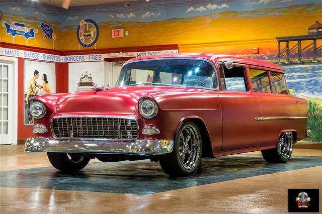 1955 Red Chevrolet Bel Air/150/210 --