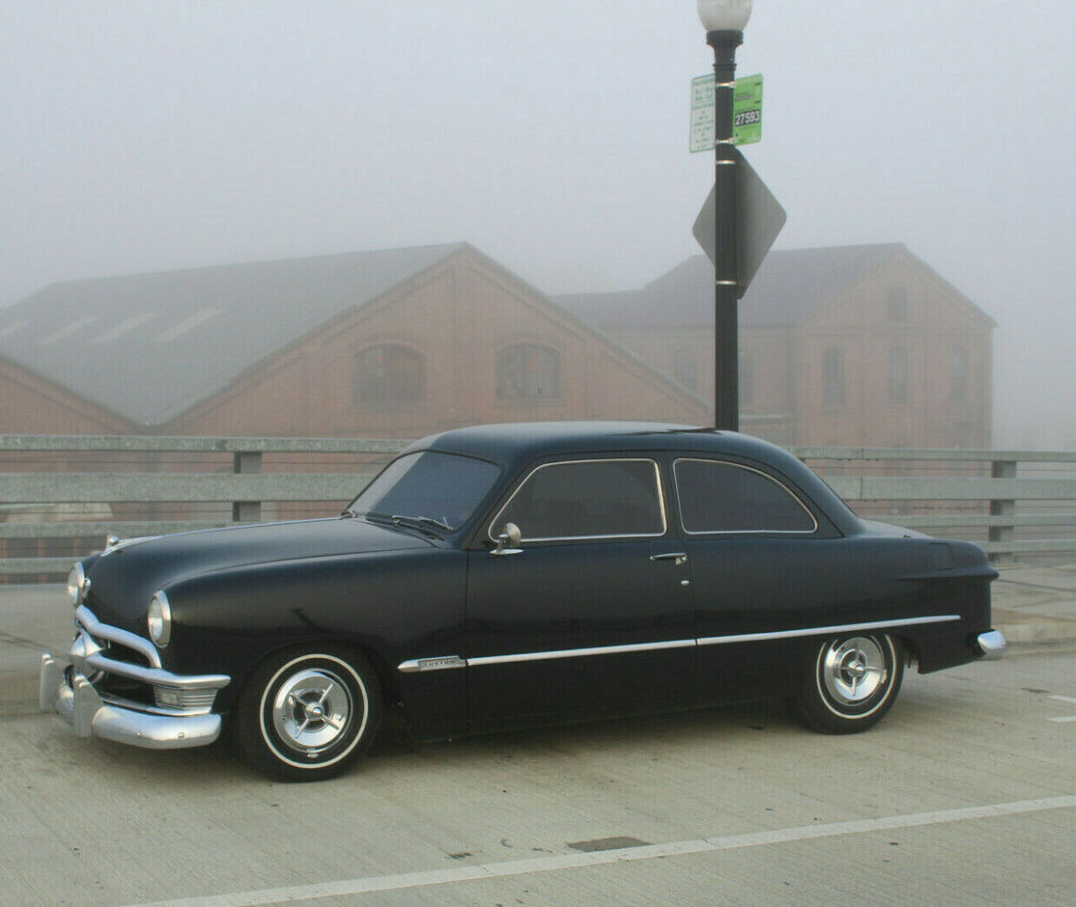 1950 Black Ford CUSTOM Sedan