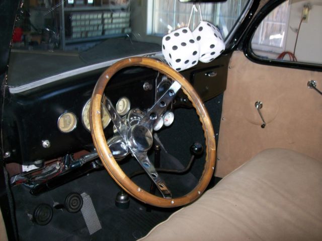 1936 BLACK Ford DELUX COUPE Coupe