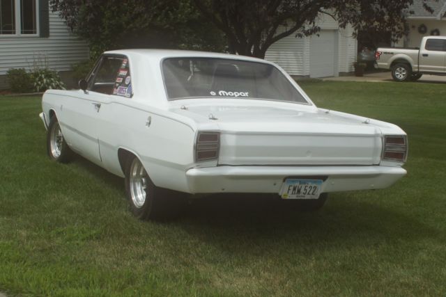 1968 White Dodge Dart Coupe
