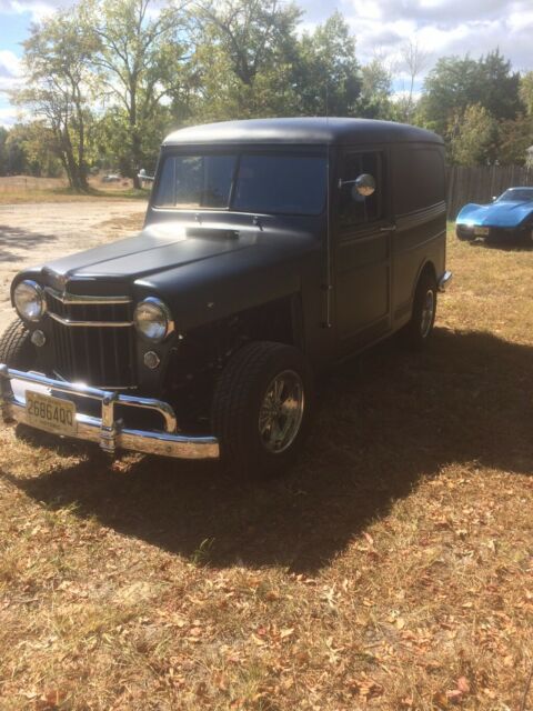 1957 Black Willys Wagon