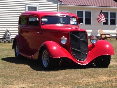 1934 Red Ford Other Sedan