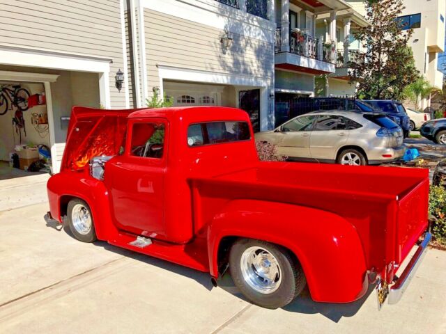 1956 Flame Red Ford F-100 Standard Cab Pickup