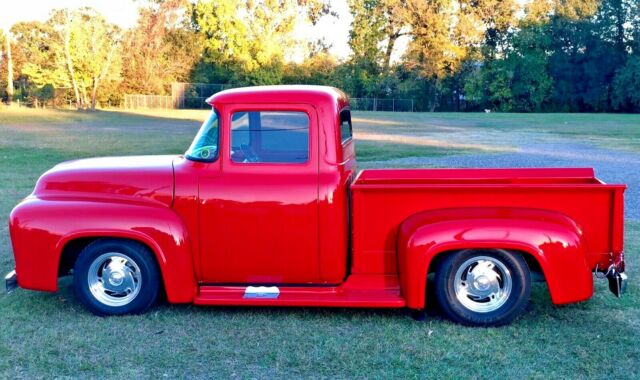 1956 Flame Red Ford F-100 Standard Cab Pickup