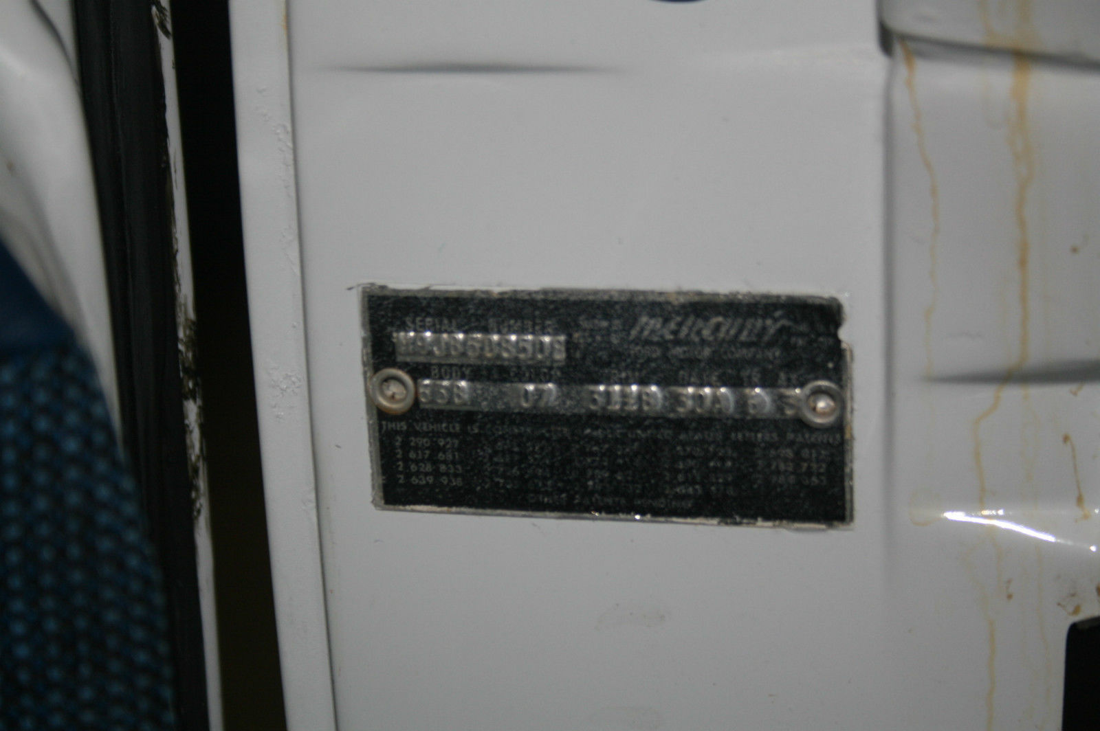 1959 White Mercury Other Coupe