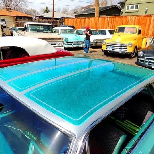 1968 Mist Turqoise Chrysler New Yorker 4 door hard top