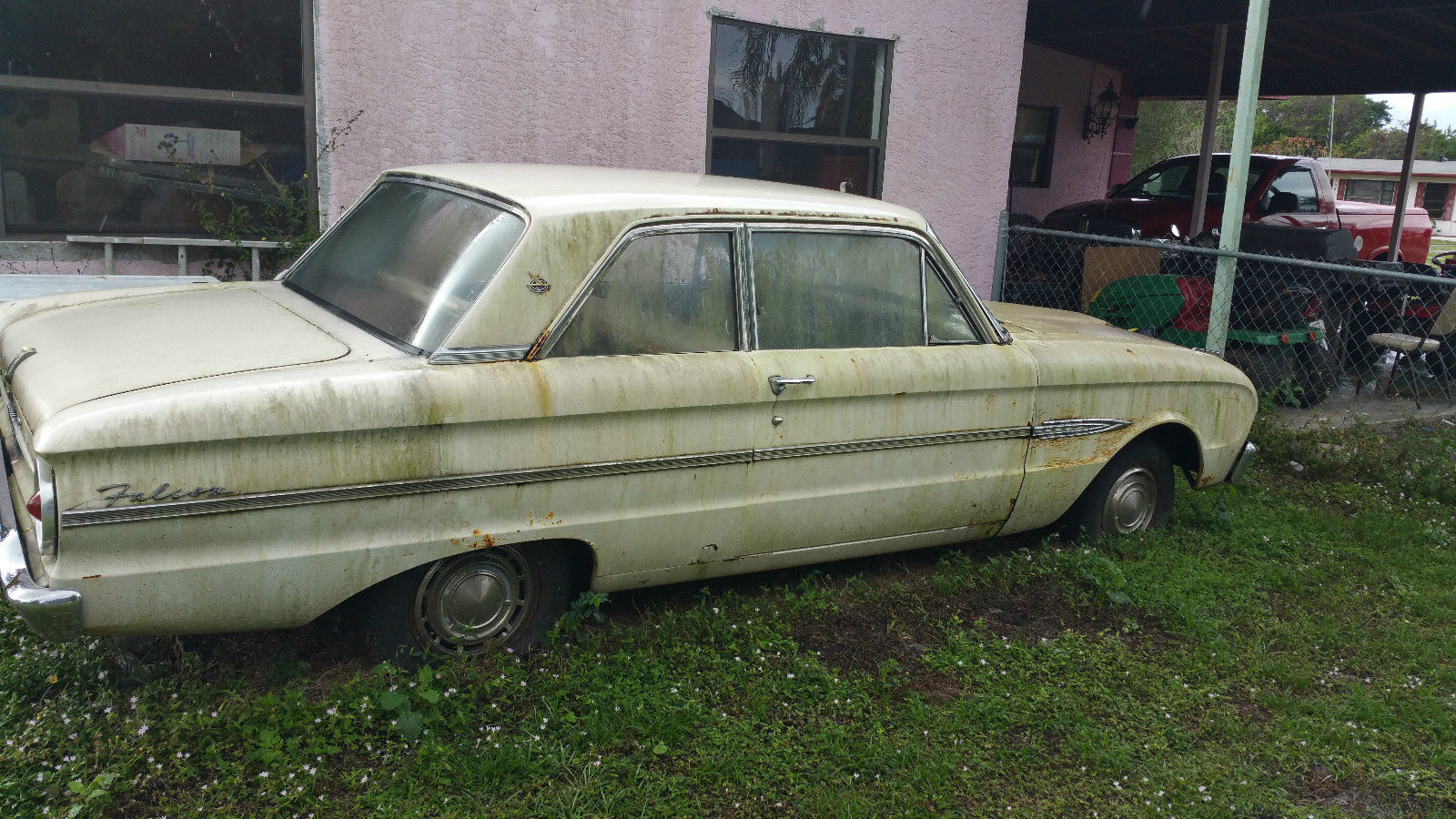 1963 White Ford Falcon