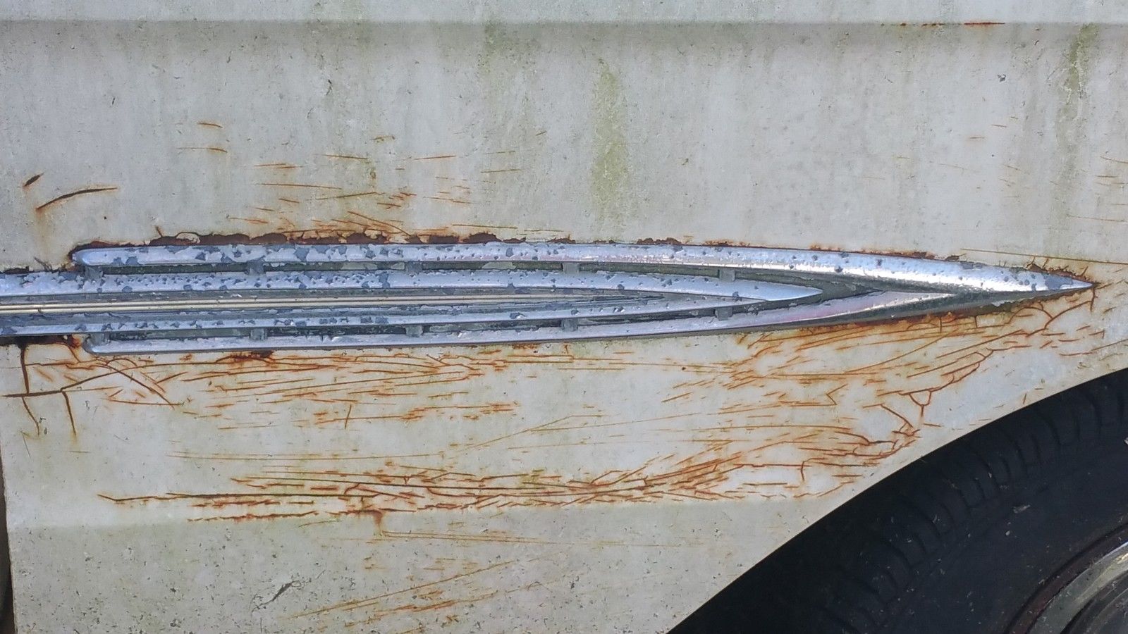 1963 White Ford Falcon