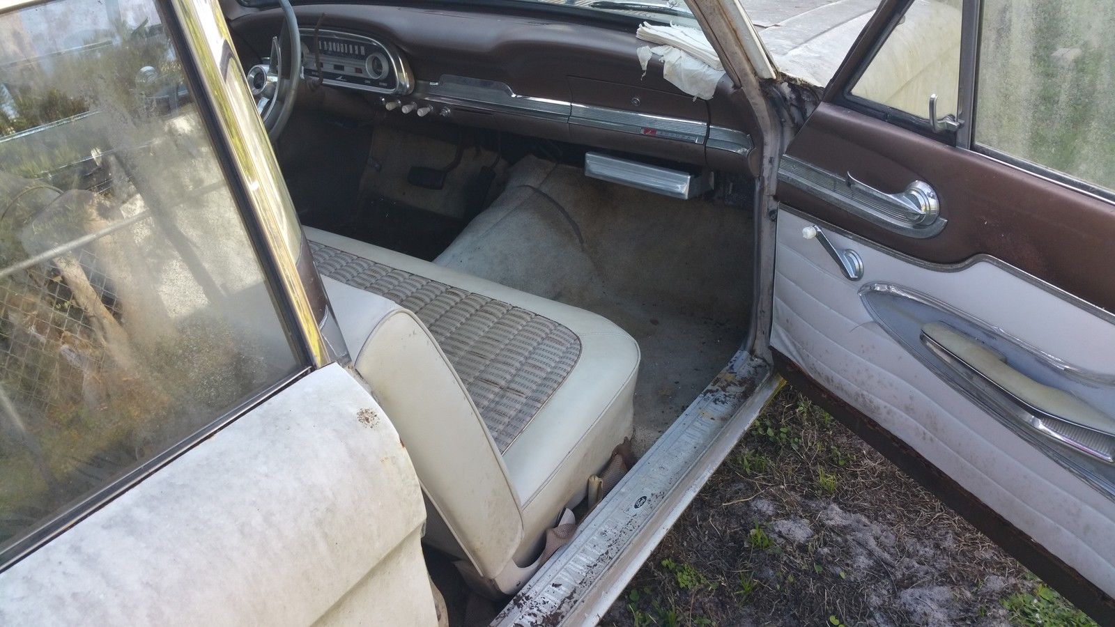 1963 White Ford Falcon