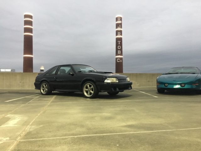 1991 Black Ford Mustang Hatchback