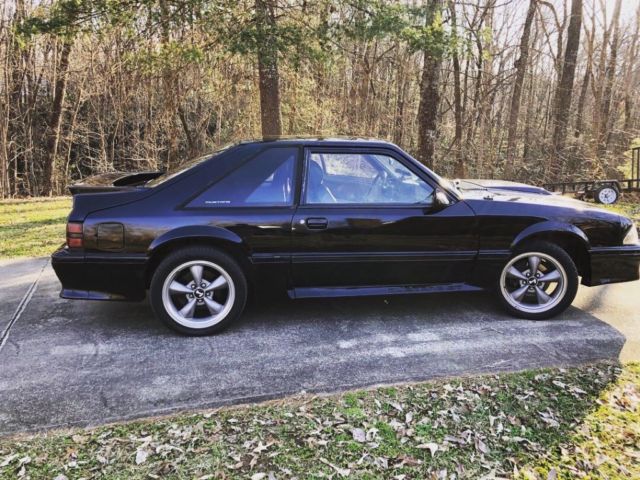 1991 Black Ford Mustang Hatchback