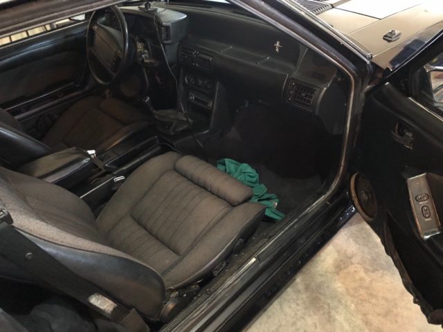 1991 Black Ford Mustang Hatchback
