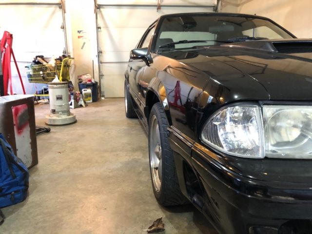 1991 Black Ford Mustang Hatchback