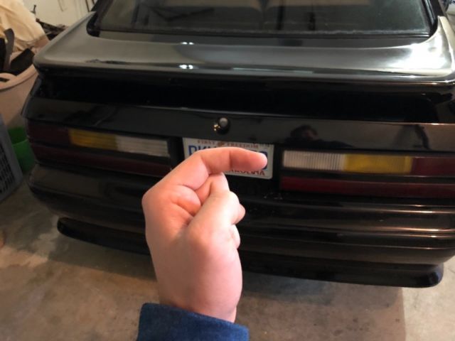 1991 Black Ford Mustang Hatchback