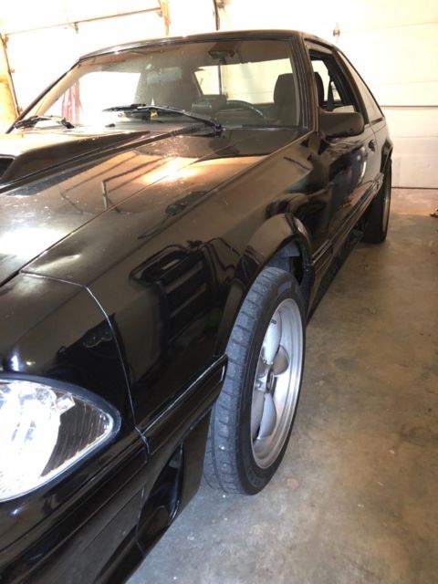 1991 Black Ford Mustang Hatchback