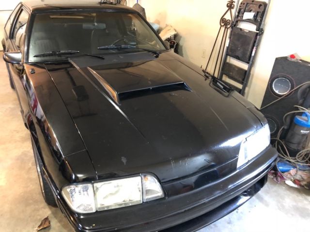 1991 Black Ford Mustang Hatchback