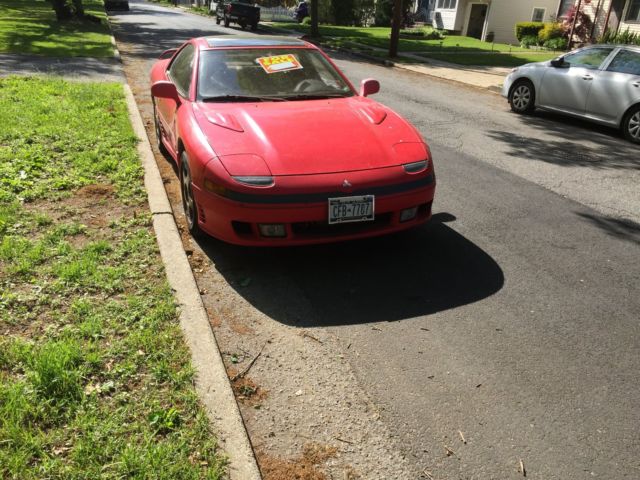 1993 Red Mitsubishi 3000GT Coupe