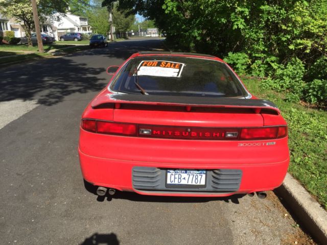 1993 Red Mitsubishi 3000GT Coupe