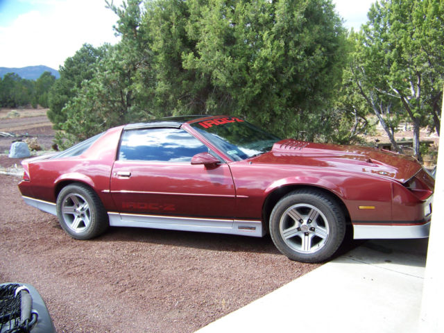 1989 Burgundy Chevrolet Camaro Coupe