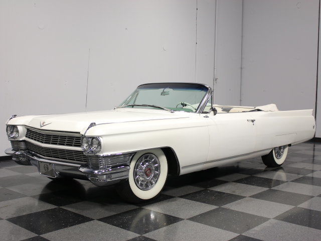 1964 White Cadillac DeVille Convertible