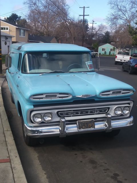 1961 Blue Chevrolet C/K Pickup 3500 Panel Truck