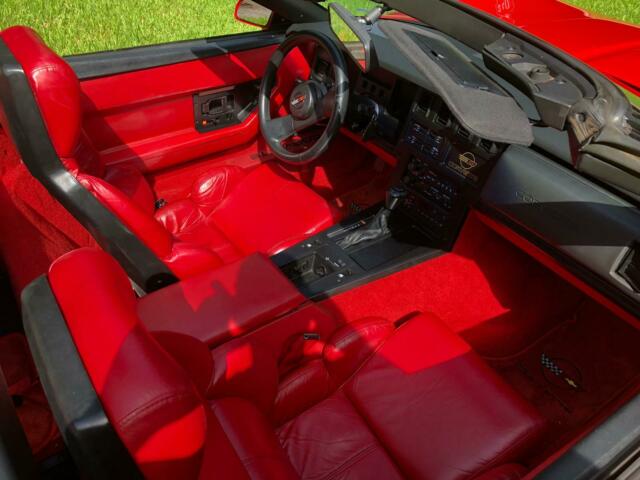 1989 Red Chevrolet Corvette
