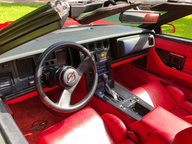 1989 Red Chevrolet Corvette