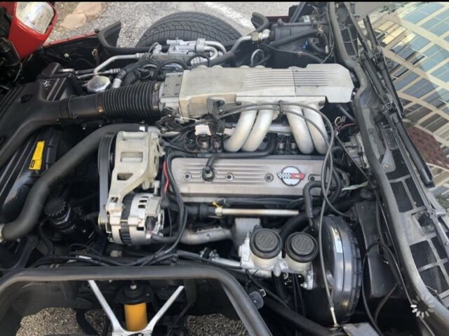 1989 Red Chevrolet Corvette