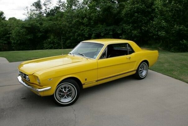 1965 Yellow Ford Mustang Coupe