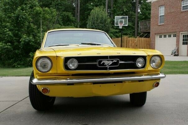 1965 Yellow Ford Mustang Coupe