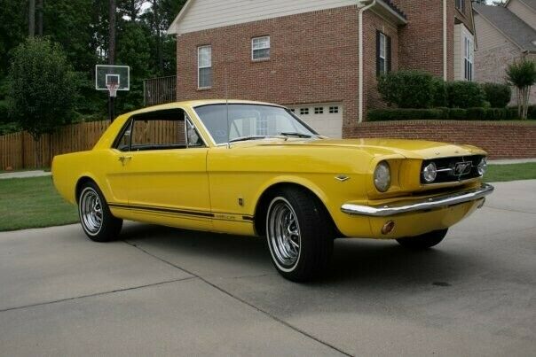1965 Yellow Ford Mustang Coupe