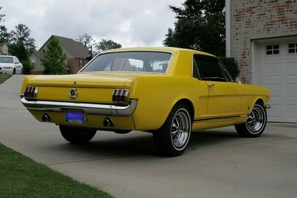 1965 Yellow Ford Mustang Coupe