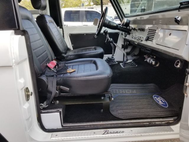 1966 White Ford Bronco Convertible