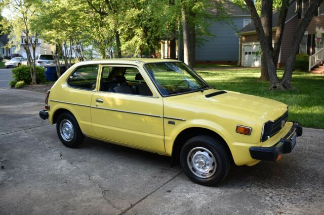 1979 Yellow Honda Civic Coupe