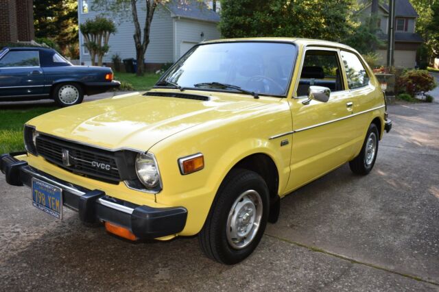 1979 Yellow Honda Civic Coupe
