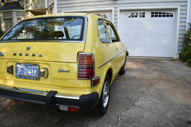 1979 Yellow Honda Civic Coupe