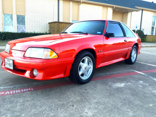 1993 RED Ford Mustang HATCHBACK