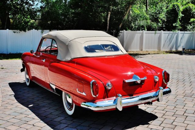 1951 Red Studebaker Champion Convertible
